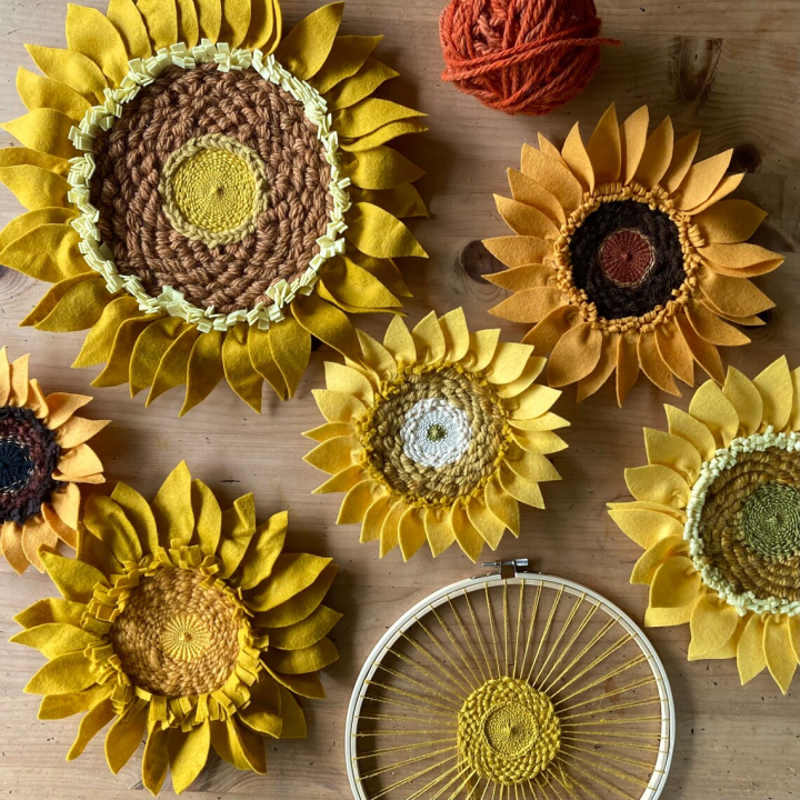 Circle Weaving Sunflower Workshop II with Artist Morgan Tartakoff